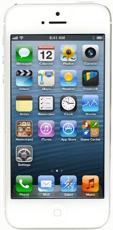 Смартфон Apple iPhone 5 32Gb White & Silver - Краснокамск