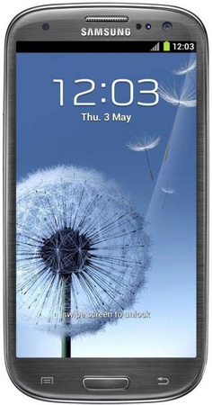 Смартфон Samsung Galaxy S3 GT-I9300 16Gb Titanium grey - Краснокамск